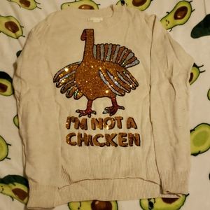 H&M Thanksgiving turkey sweater